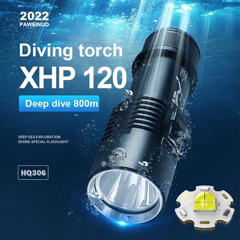 M Diving Flashlight Lm Xhp Professional Underwater Scuba