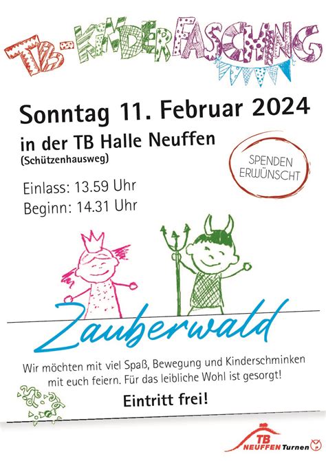 Tb Kinderfasching Sonntag Turnerbund Neuffen E V