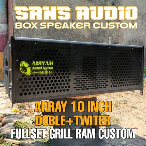 Jual Box Speaker Array 10 Inch Doble Plus Twiter Finishing Shopee