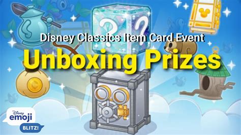 Disney Emoji Blitz Unboxing Prizes Disney Classics Item Card Event 112020 Youtube