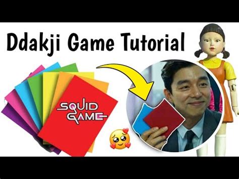 Squid Game Paper Flip Game Ddakji Squid Game How To Make Ddakji