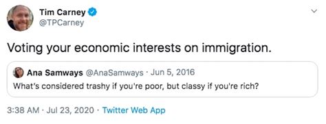 Economic Interests Classy If You Re Rich Trashy If You Re Poor Know Your Meme