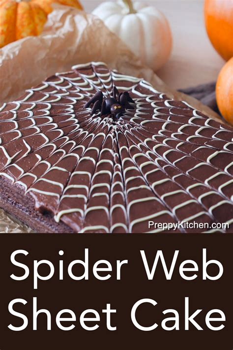 Spider web sheet cake – Artofit