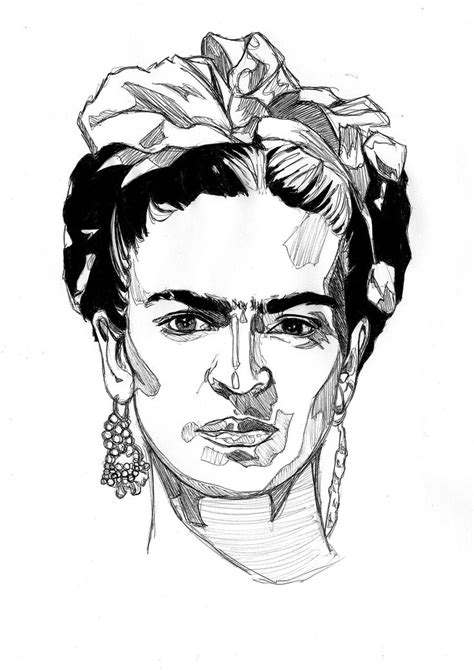 Frida Kahlo Drawing, Frida Kahlo Tattoos, Frida Kahlo Art, Face ...