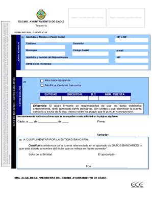 Completable En L Nea App Cadiz Impreso De Alta Terceros Pagosdoc Fax