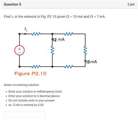 Solved Question 1 2 Pts Determine The Power Dissipated In