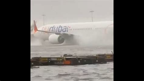 Dubai airport runway flooded as heavy rain brings city to standstill ...