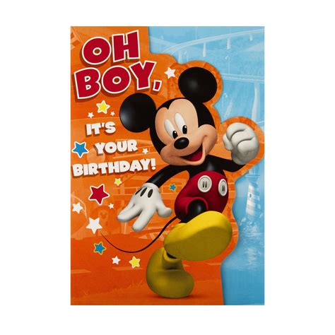 Mickey Mouse Birthday Cards Hallmark Free Printable