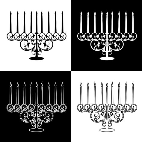 Hanukkah candles drawing vector for websites, printing and others 16176558 Vector Art at Vecteezy