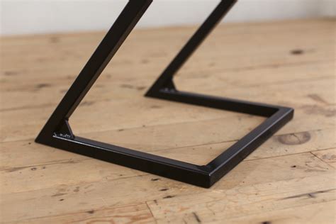 Walnut And Powder Coated Steel Z Chair Factor Fabrication