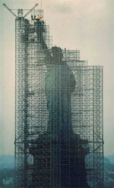 Statue Of Liberty Under Restoration 1984 86 New York Historycord