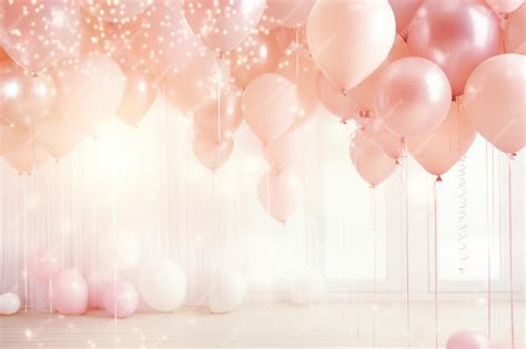 Premium Photo | Elegant birthday background with realistic balloons