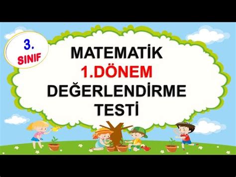 3 Sınıf 1 Dönem Matematik Tekrar Testi PDF YouTube