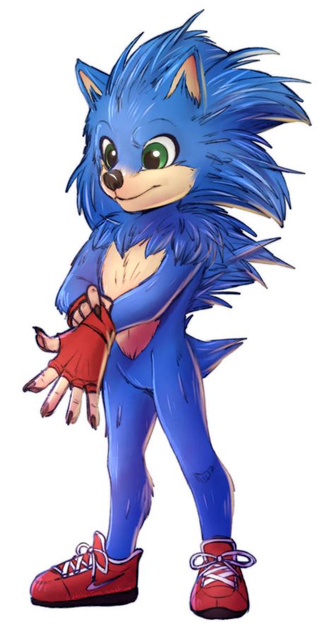 Sonic Movie Redesign Drawing