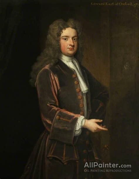 Sir Godfrey Kneller Bt Edward Harley 2nd Earl Of Oxford Oil Painting