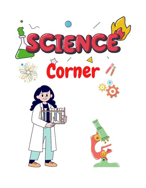 Science Corner Digital Printable Etsy