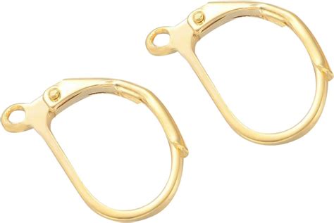 Amazon Beadnova K Gold Filled Leverback Earring Hooks Pcs