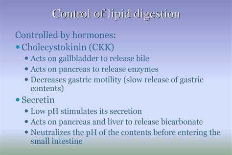 Biochemical Aspects Of Digestion Of Lipids Ppt Download