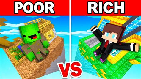 Mikey Poor Vs JJ Rich CHUNK Survival Battle In Minecraft YouTube