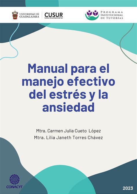 Manual Para El Manejo Efectivo De Estres Y Ansiedad Manual Para El