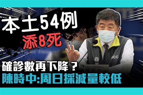 【疫情即時】0629本土 54例 添8死 確診數再下降？陳時中：不排除周日採減量較低 匯流新聞網