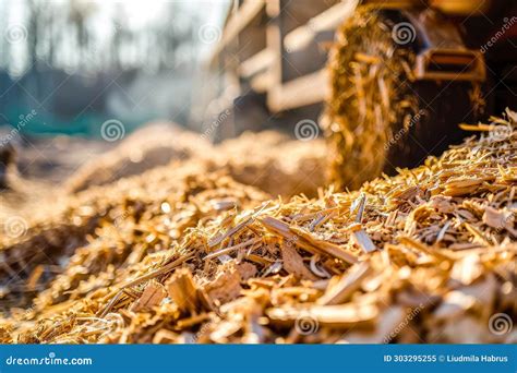 Biomass Power Plant Burning Wood Chips Or Agricultural Waste Stock