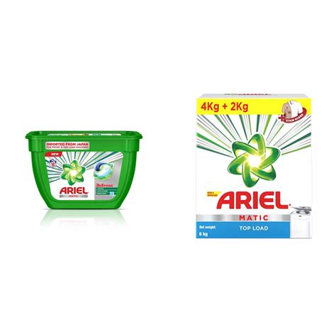 Buy Ariel Matic In Pods Liquid Detergent Pack Count For Both Front