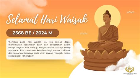 Selamat Hari Raya Waisak 2568 BE 2024 M