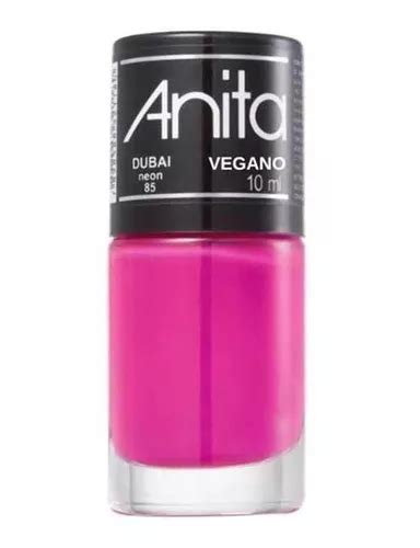 Esmalte de uñas vegano Anita Dubai Neon 85 10 ml color rosa Dubai