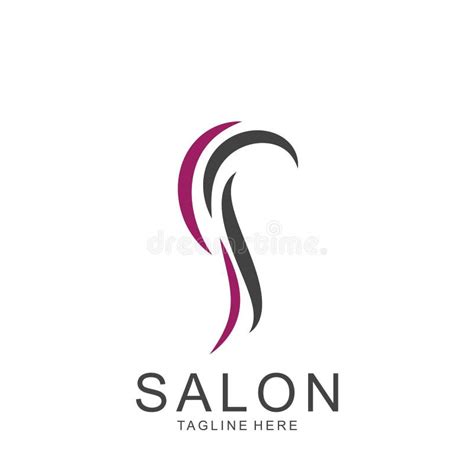 Modern Hair Salon Logo Design Stock Illustration - Illustration of modern, style: 182307765