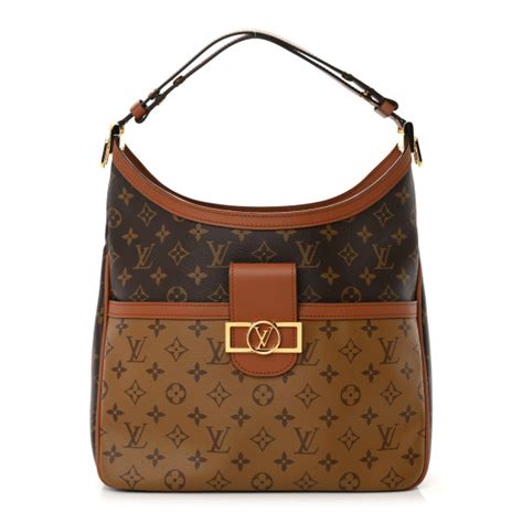 LOUIS VUITTON Reverse Monogram Dauphine Hobo MM 1321456 FASHIONPHILE