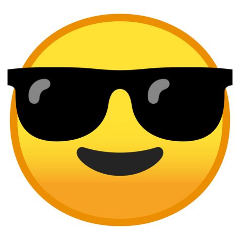 Eyewear Emoticon Face Glasses Sunglasses Yellow Facial Expression