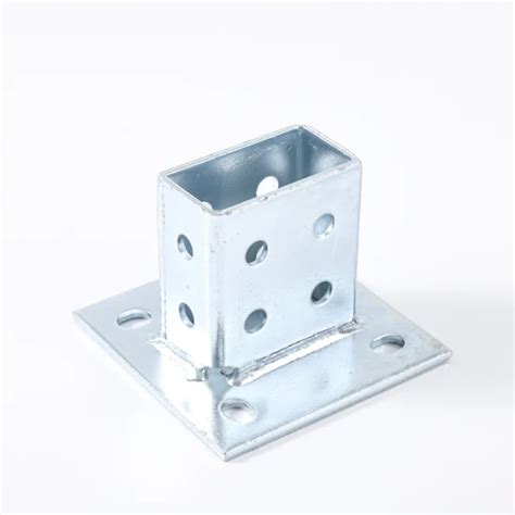 galvanized strut post base  single     strut channel