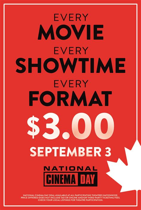 » National Cinema Day – Saturday Sept. 03Canadian Picture Pioneers