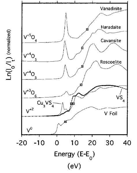 Edge Step Normalized Xanes Spectra Of The Vanadium Standards Where E