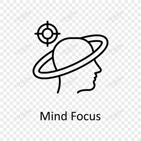 Mind Focus Vector Outline Icon Design Illustration Png Transparent