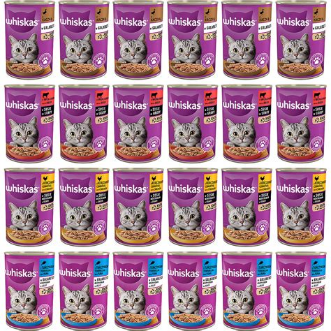 Whiskas Mokra karma dla kotów mix smaków 24x400g Whiskas Sklep