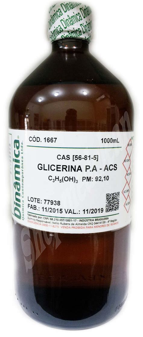 Glicerina Pa Acs Lt Dinamica Ciruvix Produtos Cient Ficos Como