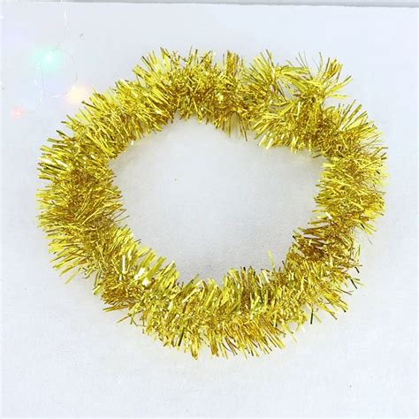 Jual Meter Slinger Rumbai Tinsel Dekorasi Pohon Natal Ornament