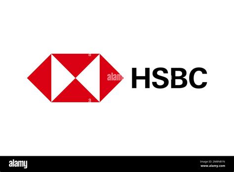 Hsbc Logo White Background Stock Photo Alamy