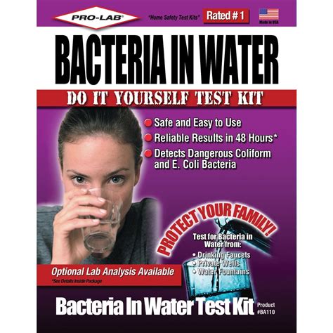 Pro Lab Home Drinking Water Quality Bacteria Tester For Wells