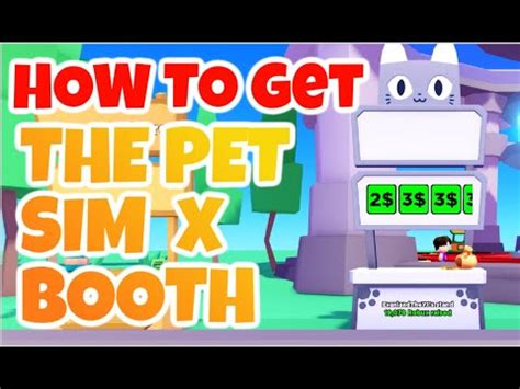 How To Get The Pet Sim X Booth In Pls Donate Roblox Youtube