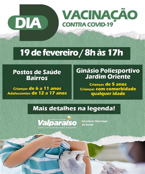 DIA D DE VACINAÇÃO CONTRA COVID 19 IMUNIZA CRIANÇAS E ADOLESCENTES