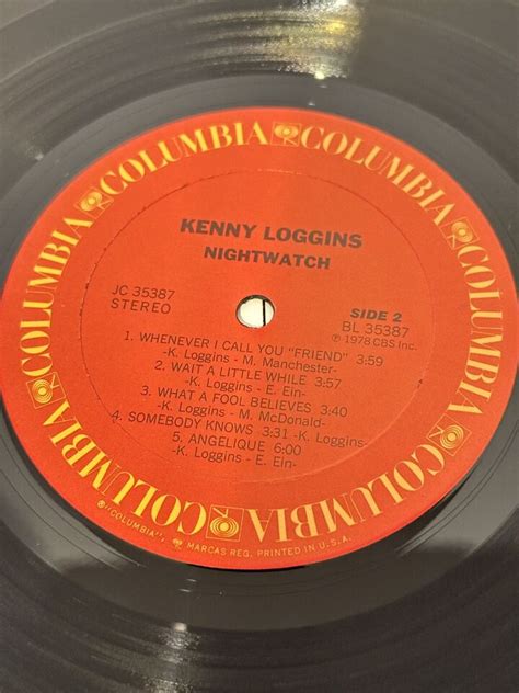 Kenny Loggins Nightwatch Album Lp Vinyl 1978 Columbia Used Vg Nm First Press Ebay