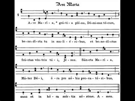 Ave Maria Gregorian Chant YouTube