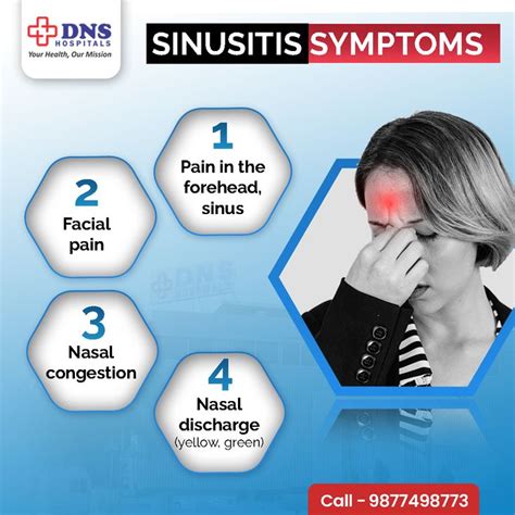 Sinusitis Symptoms | DNS Hospital | Indore | Sinusitis, Sinus ...