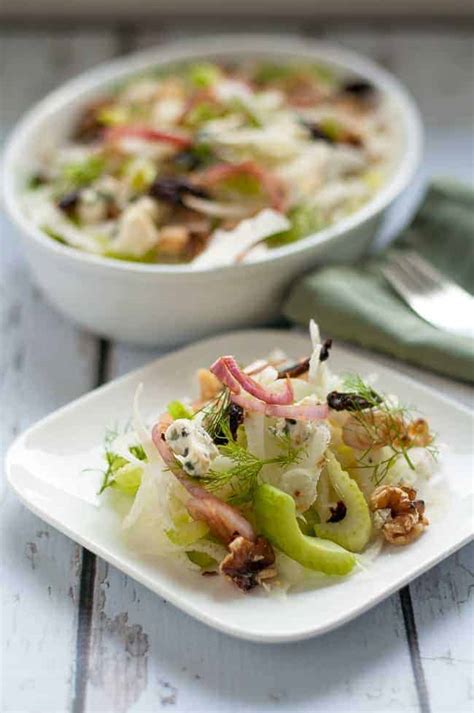 Fennel Celery Salad With Figs And Blue Cheese Flavour And Savour