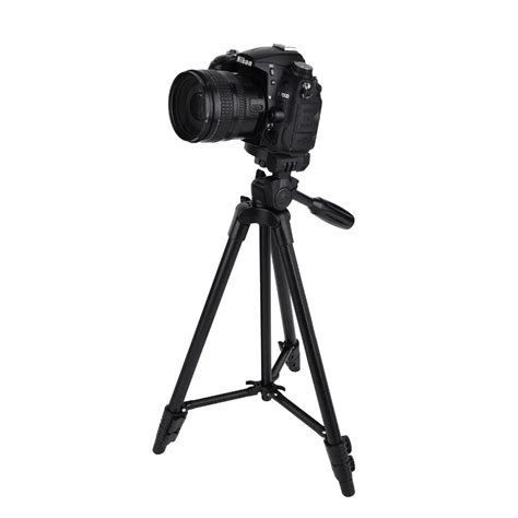 Vct 520 Lightweight Pro Camera Tripod Stand With 3 Way Head And Bag Compatible With Canon