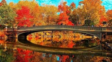 Central Park Fall Desktop Wallpaper