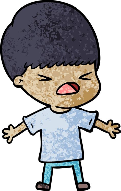 cartoon stressed man 12370613 Vector Art at Vecteezy